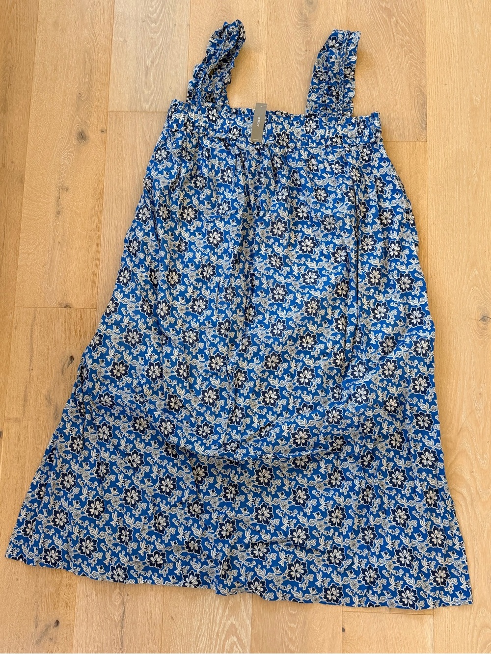 J. Crew Blue Floral Tie-Strap Sundress for Kids